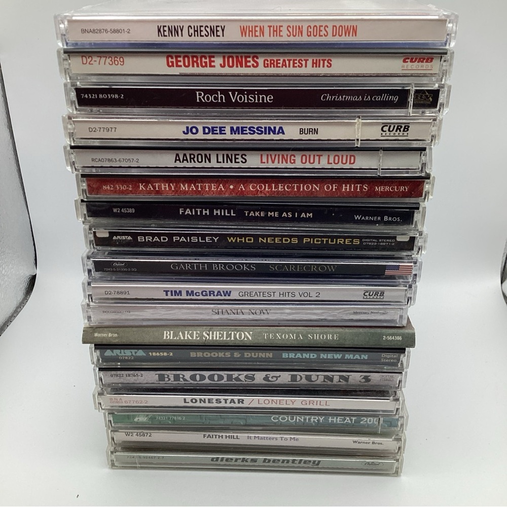 Country Music Cd Lot Of 18 Various Artists McGraw Hill Chesney Brooks Shania